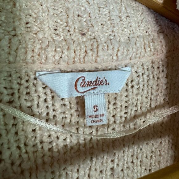 SALE! Light Pink Candies Open Sweater Size S EUC - Picture 5 of 5